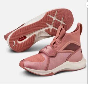 PUMA “Ignite” Rose Gold High Top Sneakers